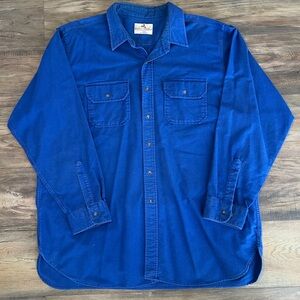 Vintage Woolrich For EMS Chamois Button Down Shirt XL